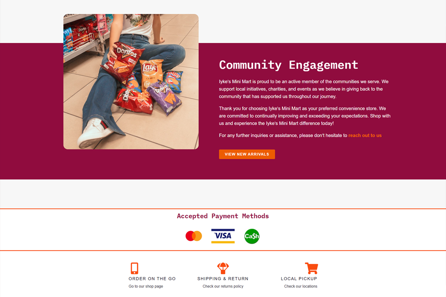 Iyke's Mini Mart website